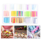  30 Rolls Glass Candy Wrappers Nail Stickers for Art Gold Leaf
