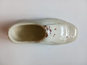 Antique White shoe planter 1920 6.5 inches long - Picture 1 of 5