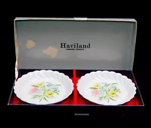 2 Haviland H3760 Bavaria Germany Coasters Butter Pat Set Unused IOB - Picture 1 of 11