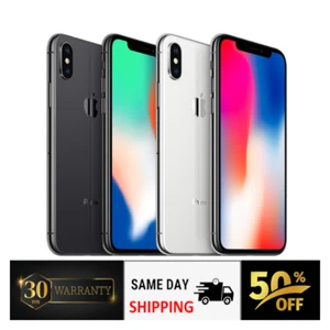 Apple iPhone X 256|64GB Unlocked At&t Verizon Metro PCS T-Mobile 4G LTE Wi‑Fi - Picture 1 of 9