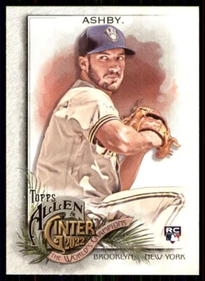 2022 Topps Allen & Ginter Aaron Ashby RC Milwaukee Brewers #174 - Image 1 of 2