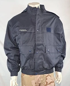 Genuine Surplus French Prison Officers Navy Jacket 46" Bomber Hooded (2809) - Picture 1 of 8