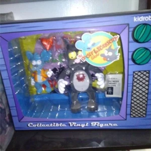 The Simpsons Itchy Scratchy Vinyl Figure Set FLOCKED Edition IamRetro Exclusive - Picture 1 of 1