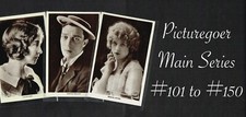 PICTUREGOER - Main Series 1920s ☆ FILM STAR ☆ Postcards #101 to #150