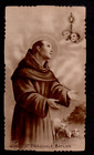 A1 Antico Santino Holy Card Seppia  Ediz. Eb N° 437 San Pasquale Baylon