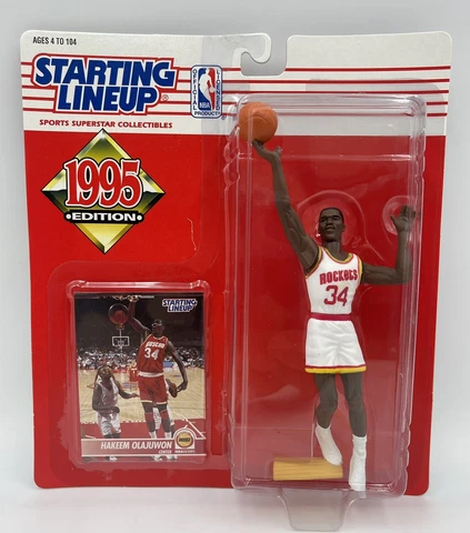 1995 Hakeem Olajuwon Starting Lineup Houston Rockets NBA Basketball Champions Cover