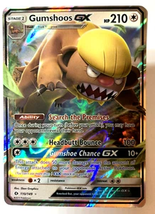 Gumshoos GX - 110/149 - Sun & Moon - Ultra Rare - HOLO - 2017 - Pokemon - NM - Picture 1 of 2
