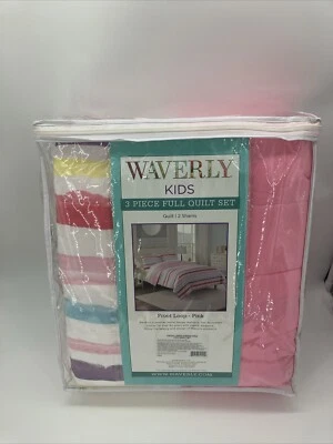 Juego de 3 edredón Waverly Queen/Completo - Froot Loop - Rosa - Nuevo. 2019 Foto 1 de 4