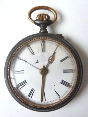  Montre à gousset à sonnerie 19e siècle à réparer pocket watch - Photo 1/4