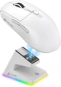 ATTACK SHARK X6 Tri-Mode 26K DPI PAW3395 Wireless Gaming Mouse & Charging Base - Picture 1 of 29