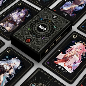Moda Anime Genshin Impact Collection Poker Juego Niña Tarjetas 54 Tarjetas - Imagen 1 de 3