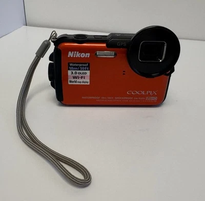 Nikon COOLPIX A110 Digital Camera 16.0 MP Waterproof Battery Charger Test-WORKS - Image 1 of 4