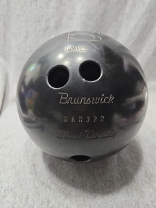 Vintage Brunswick Black Beauty Bowling Ball 15 LB 11 OZ - Picture 1 of 6