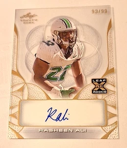2024 Leaf Trinity Rookie Signatures Bronze #RA1 Rasheen Ali XRc Auto #93/99 - Picture 1 of 3