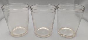 3 Antique Clear Jelly Juice Glass Tumbler Capstan Glass 3 3/4" - Picture 1 of 4