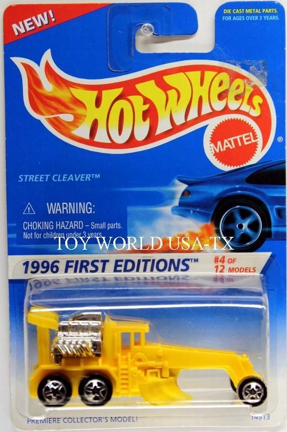 Hot Wheels #373 1996 primeras ediciones Street Cleaver ruedas de 5 radios en tarjeta 0911 Foto 1 de 1