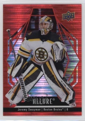 2022-23 Upper Deck Allure Red Rainbow Jeremy Swayman #93 - Image 1 of 2