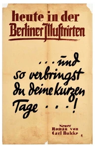 Original Poster Berliner Illustrirten Carl Bulcke - Picture 1 of 1