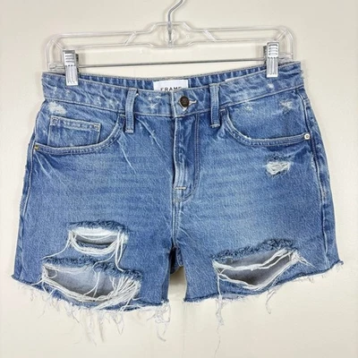 Шорты Le Grand Garcon в рамке синие со средней посадкой свободного покроя Montgrove Rips - Изображение 1 из 4