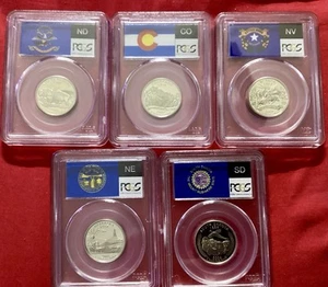 2006-2 PCGS PR 69 DCAM State Quarter Set Flag Holder - Picture 1 of 3