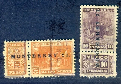 Ingresos de México, 1927, $5 pesos, $10 pesos con garra Foto 1 de 2