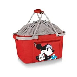 Picnic Time Disney Minnie Mouse Insulated Cooler Tote Collapsible Basket New - Picture 1 of 24