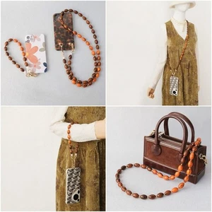 Beaded Pearl Strap Mobile Phone Lanyard Anti-lost Doll Chain Mobile Phone - Photo 1 sur 17