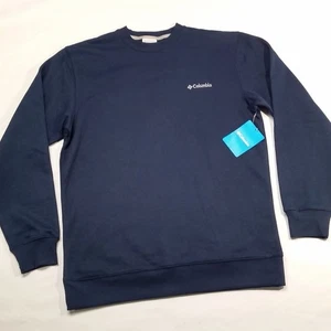 Columbia Hart Mountain II Pullover Sweatshirt Herren M Navy Blau L/S Crew Neu mit Etikett - Bild 1 von 9