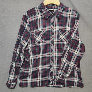 L.L. Bean Mens Button Up Plaid Long Sleeve Shirt Size Large - Picture 1 of 6