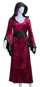 Cloak w/ Black Belt Size Large Maroon Renaissance by Deception By Disguise - Picture 1 of 6