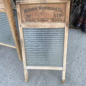 Antikes National Washboard Co. No. 510 Waschbrett Schwalbenschwanz - Bild 1 von 2