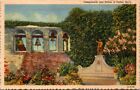 Postcard Campanario & Statue Of Father Serra 1957 Linen