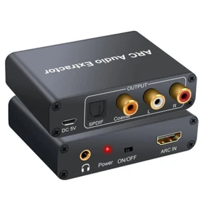 HDMI ARC Adapter, Tendak ARC Audio Extractor with Digital Optical TOSLINK SPDIF - Picture 1 of 12