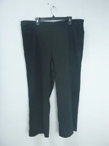 Alfred Dunner Black Pull On Pants Women's Size 2X Walk on the Wild Side Pockets - Picture 1 of 4