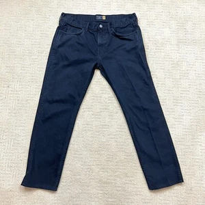 J. Jean homme Crew 484 noir denim taille 34x30 (la couture mesure 27") 100% coton - Photo 1/12