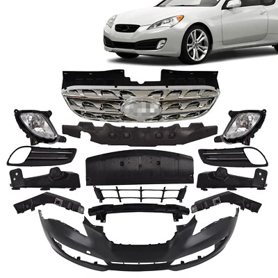 For Hyundai Genesis Coupe 2010-2012 Front Bumper/Reinforcement/Grille/Fog Lamp Foto 1 de 4