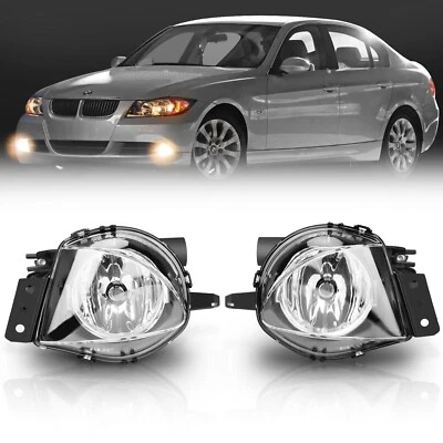 Fog Lights For 06-09 BMW 323i 325i/xi 328i/xi 330i/xi 335d 335i/xi xDrive Clear Foto 1 de 4
