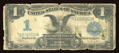 1889 $1 Black Eagle Silver Certificate Note - Image 1 of 2