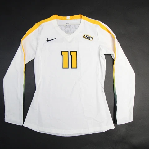 VCU Rams Nike Game Jersey - Volleyball Women's White/Gold Used Cover