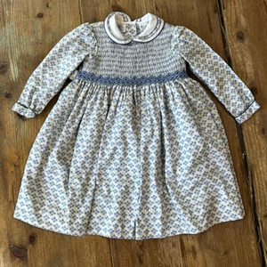 Sarah Louise (England) Hand Smocked Floral Dress, for 3 Year Old - Picture 1 of 4
