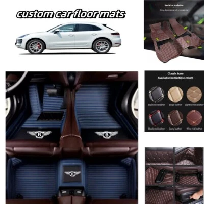 Fit For Bentley Continental GT Car Floor Mats Luxury Custom All Weather Carpets - Image 1 of 4