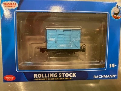 Narrow Gauge Trains by Bachmann - Narrow Gauge Box Van Blue - 77208 - Image 1 of 2