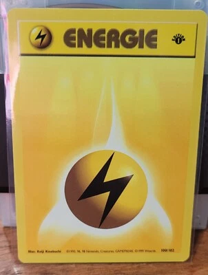 1st Edition Electric Energy - German Base Set - 100/102 - Pokemon - Image 1 of 2