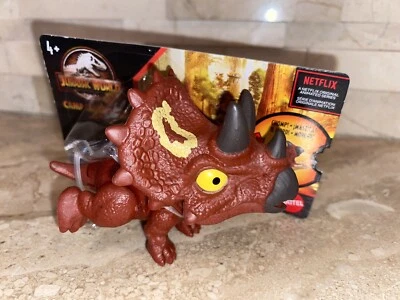 Jurassic World Snap Squad Camp Cretaceous Triceratops Dinosaur Short Card - Image 1 of 3