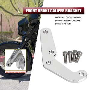 Front Brake Caliper Bracket For Harley Road Glide Fat Boy Softail Sportster 1200 - Picture 1 of 12