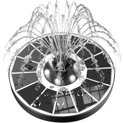 Solar Fountain Upgraded 100% Glass Panel, 3.5W Floating Solar Powered Water P... - Image 1 of 4