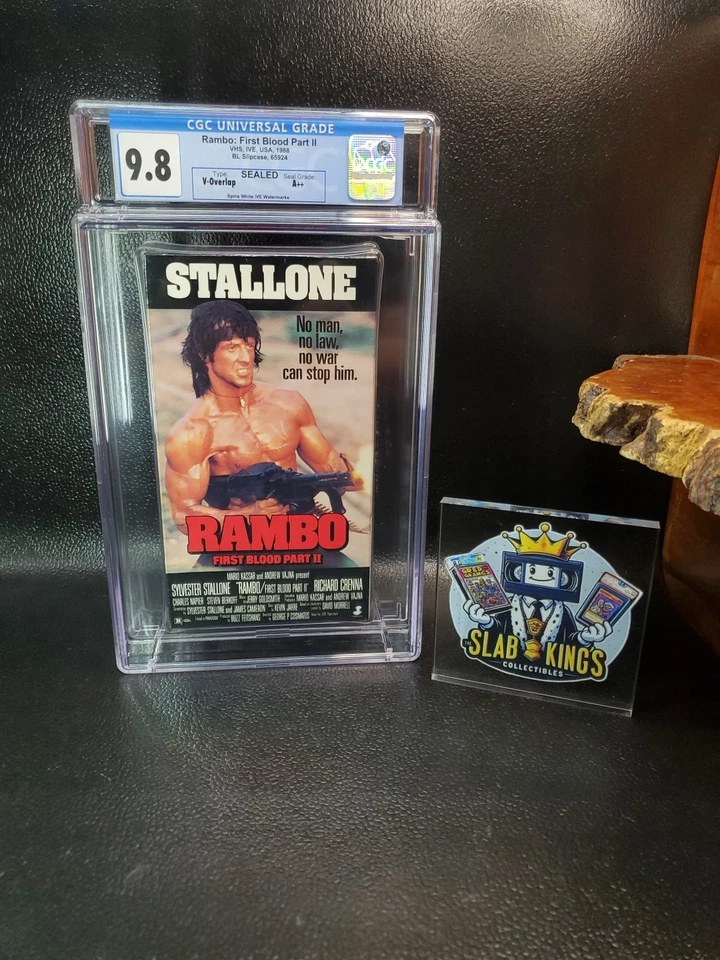 Rambo Frist Blood Part 2 (VHS 1988) IVE, CGC Graded (9.8-A++) RARE!!! - Image 1 of 4