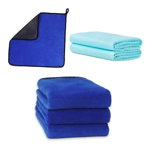 Professional Microfiber Car Towels – Pack, 16"x16"00GSM Thick Car Drying and 5 - Picture 1 of 8