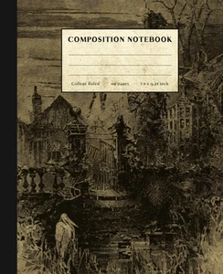 Haunted House Composition Notebook Vintage Style Composition Notebook. Colleg... - Imagen 1 de 1