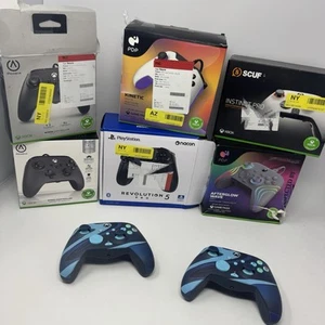 Scuf Instinct Pro Revolution 5 Aferglow PDP (MISC ISSUES) LOT OF 8 CONTROLLERS - Picture 1 of 12